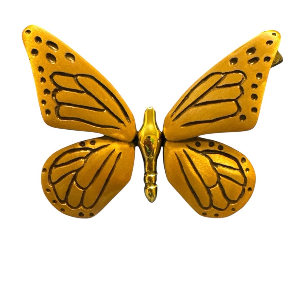 Vintage Brass Butterfly Door Knocker   Michael Healy 97 EUC